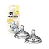 Tommee Tippee Closer To Nature Easyvent Teats 3+ Medium Flow 2 Pack - O'Sullivans Pharmacy