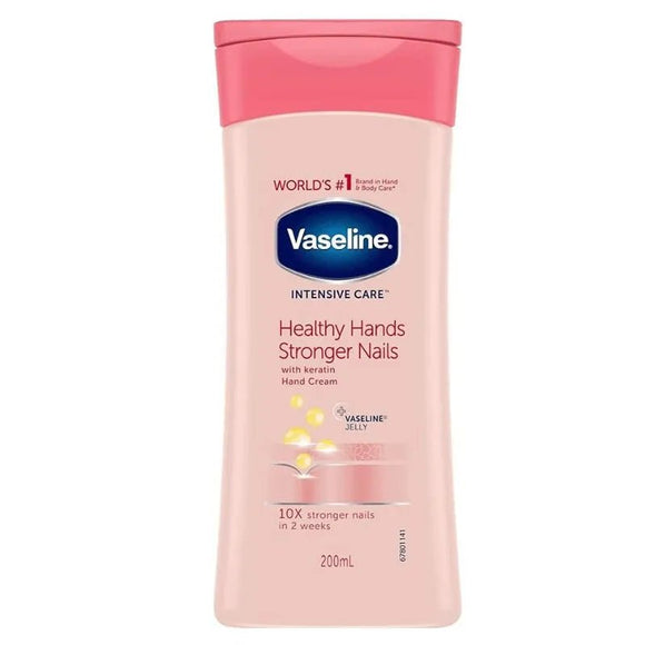 Vaseline Essential Healthy Hands and Stronger Nails 200ml - O'Sullivans Pharmacy