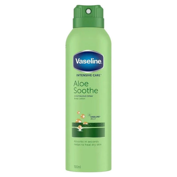 Vaseline Spray Moisturiser Aloe Soothe 190ml - O'Sullivans Pharmacy