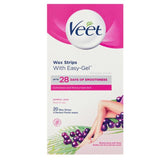 Veet Easy Gel Wax Strips Legs & Body 20 Pack - O'Sullivans Pharmacy - Toiletries - 3059944025003