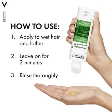 Vichy Dercos Anti - Dandruff Shampoo for Oily Hair and Scalp 200ml - O'Sullivans Pharmacy