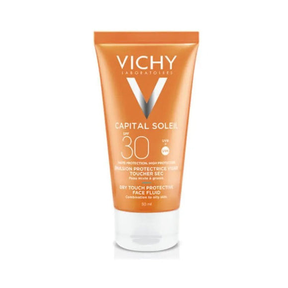 Vichy Capital Soleil Dry Touch Invisible Mattifying Face Fluid SPF30 50ml-O Sullivans Pharmacy