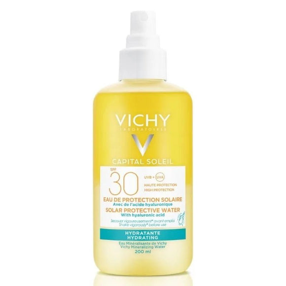 Vichy Capital Soleil Hydrating Solar Protective Water SPF30 with Hyaluronic Acid 200ml-O Sullivans Pharmacy
