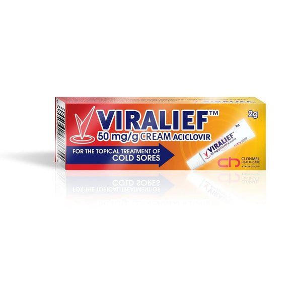 Viralief Aciclovir 50mg/g Cold Sore Cream 2g - O'Sullivans Pharmacy