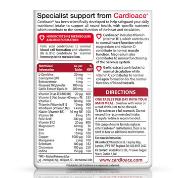 Vitabiotics Cardioace Capsules 30 Pack - O'Sullivans Pharmacy - Vitamins - 5021265221608