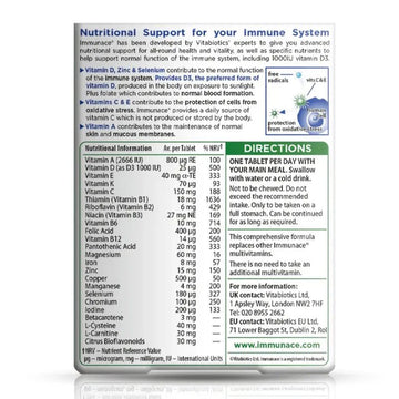 Vitabiotics Immunace Original 30 Tablets - O'Sullivans Pharmacy