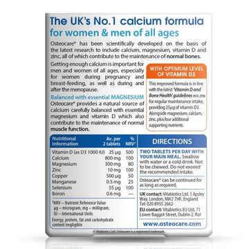 Vitabiotics Osteocare Original 30 Tablets - O'Sullivans Pharmacy