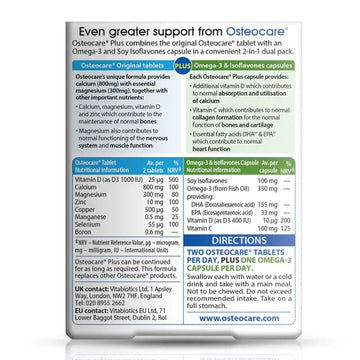 Vitabiotics Osteocare Plus Omega 3 Tablets 56 Plus 28 Capsules - O'Sullivans Pharmacy