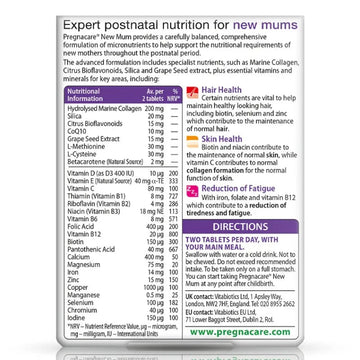 Vitabiotics Pregnacare New Mum Tablets 56 Pack - O'Sullivans Pharmacy