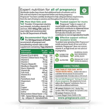 Vitabiotics Pregnacare Original Tablets 90 Pack - O'Sullivans Pharmacy
