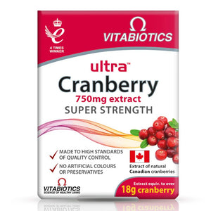 Vitabiotics Ultra Cranberry 750mg Tablets 30 Pack - O'Sullivans Pharmacy - Vitamins - 5021265244867