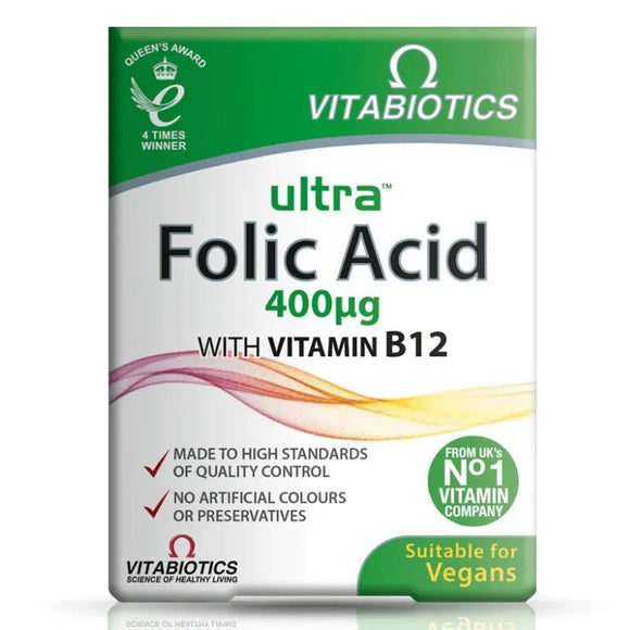 Vitabiotics Ultra Folic Acid Tablets 60 Pack - O'Sullivans Pharmacy