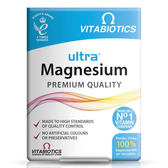 Vitabiotics Ultra Magnesium 375mg Tablets 60 Pack - O'Sullivans Pharmacy - Vitamins - 5021265245697