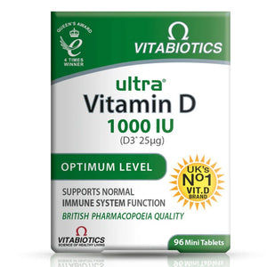 Vitabiotics Ultra Vitamin D3 1000iu 25ug Tablets 96 Pack - O'Sullivans Pharmacy - Vitamins - 5021265243372