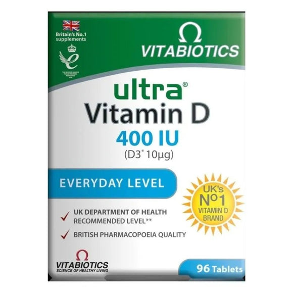 Vitabiotics Ultra Vitamin D3 400iu Tablets 96 Pack - O'Sullivans Pharmacy