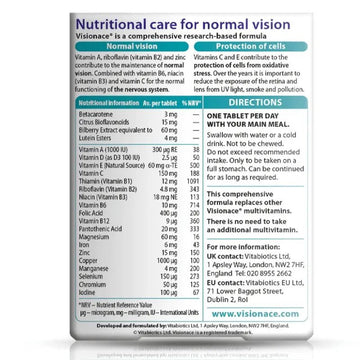 Vitabiotics Visionace Tablets 30 Pack - O'Sullivans Pharmacy