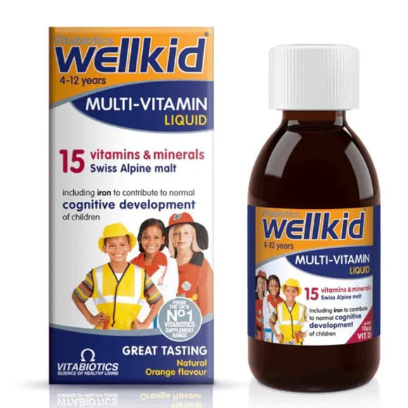 Vitabiotics Wellkid Multi - Vitamin Liquid 150ml - O'Sullivans Pharmacy