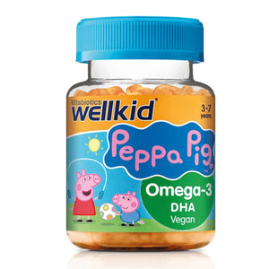 Vitabiotics Wellkid Peppa Pig Omega - 3 Soft Jellies 30 Pack - O'Sullivans Pharmacy - Vitamins - 5021265250257