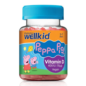 Vitabiotics Wellkid Peppa Pig Vitamin D 400IU Soft Jellies 30 Pack - O'Sullivans Pharmacy - Vitamins - 5021265248377