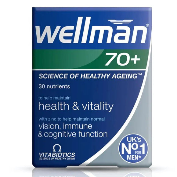 Vitabiotics Wellman 70+ Tablets 30 Pack - O'Sullivans Pharmacy