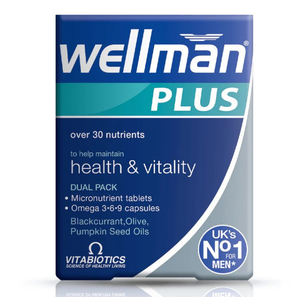 Vitabiotics Wellman Plus Omega 3 - 6 - 9 Tablets & Capsules 56 Pack - O'Sullivans Pharmacy - Vitamins - 5021265244164