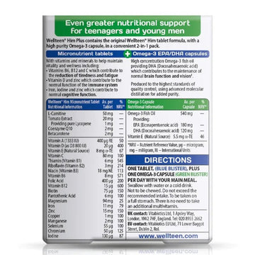 Vitabiotics Wellteen Him Plus Tablets 56 Pack - O'Sullivans Pharmacy