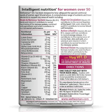 Vitabiotics Wellwoman 50+ Tablets 30 Pack - O'Sullivans Pharmacy