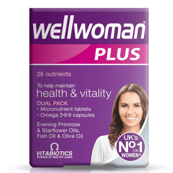 Vitabiotics Wellwoman Plus Omega 3 - 6 - 9 Tablets & Capsules 56 Pack - O'Sullivans Pharmacy - Vitamins - 5021265243792