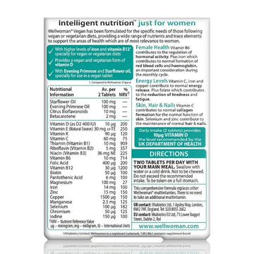 Vitabiotics Wellwoman Vegan Tablets 60 Pack - O'Sullivans Pharmacy