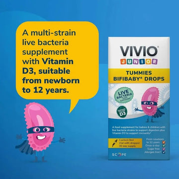 Vivio Junior Tummies Bifibaby Drops 8ml - O'Sullivans Pharmacy