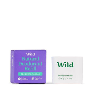 Wild Deodorant Refill Coconut & Vanilla 40g - O'Sullivans Pharmacy - Toiletries - 5065003990050