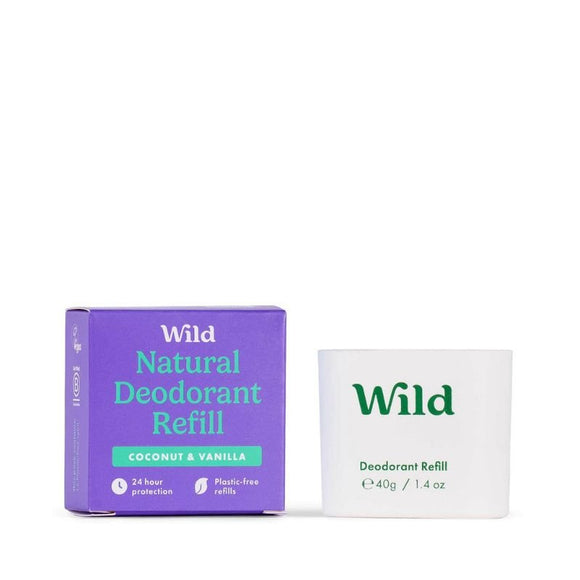 Wild Deodorant Refill Coconut & Vanilla 40g - O'Sullivans Pharmacy - Toiletries - 5065003990050