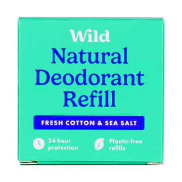 Wild Deodorant Refill Fresh Cotton & Sea Salt 40g - O'Sullivans Pharmacy - Toiletries - 5065003990036