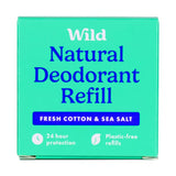 Wild Deodorant Refill Fresh Cotton & Sea Salt 40g - O'Sullivans Pharmacy - Toiletries - 5065003990036