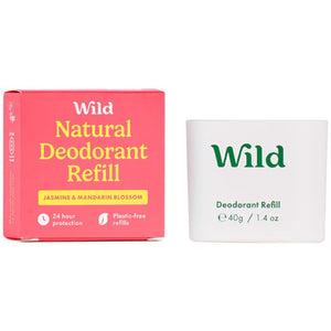 Wild Deodorant Refill Jasmine & Mandarin Blossom 40g - O'Sullivans Pharmacy - Toiletries - 5065003990081