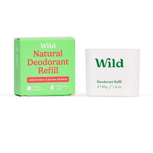 Wild Deodorant Refill Lemon Basil & Blood Orange 40g - O'Sullivans Pharmacy - Toiletries - 5060968411602