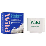 Wild Deodorant Refill Men Fresh Cotton & Sea Salt 40g - O'Sullivans Pharmacy