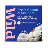 Wild Deodorant Refill Men Fresh Cotton & Sea Salt 40g - O'Sullivans Pharmacy