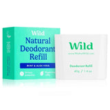 Wild Deodorant Refill Men Mint & Aloe Vera 40g - O'Sullivans Pharmacy