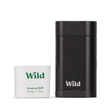 Wild Deodorant Starter Pack Men Black Case Fresh Cotton & Sea Salt - O'Sullivans Pharmacy