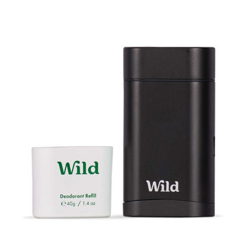 Wild Deodorant Starter Pack Men Black Case Fresh Cotton & Sea Salt - O'Sullivans Pharmacy - Toiletries - 5065003990098