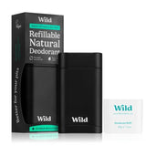 Wild Deodorant Starter Pack Men Black Case Fresh Cotton & Sea Salt - O'Sullivans Pharmacy