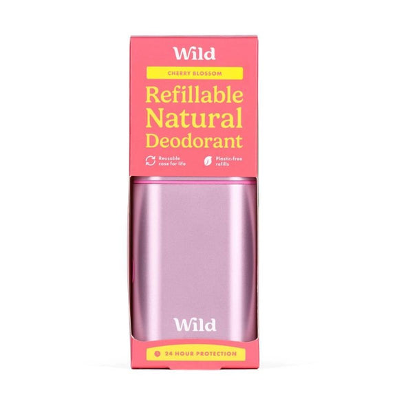 Wild Deodorant Starter Pack Pink Case Cherry Blossom - O'Sullivans Pharmacy - Toiletries - 5060968411572