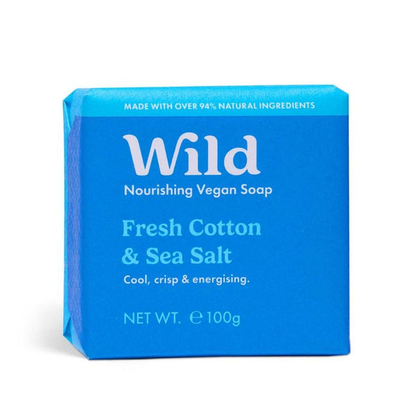 Wild Soap Fresh Cotton & Sea Salt 100g - O'Sullivans Pharmacy - Toiletries - 5065003990968