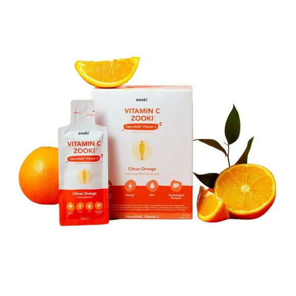 Zooki Vitamin C 1000mg 15ml x 30 Sachets Citrus Orange - O'Sullivans Pharmacy