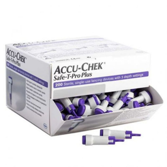 Accu Chek Safe T Pro Plus Lancets 200 Pack - O'Sullivans Pharmacy - Medicines & Health - 4015630006038