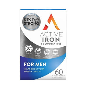 Active Iron & B Complex Plus For Men Tablets 30 Pack - O'Sullivans Pharmacy - Vitamins -