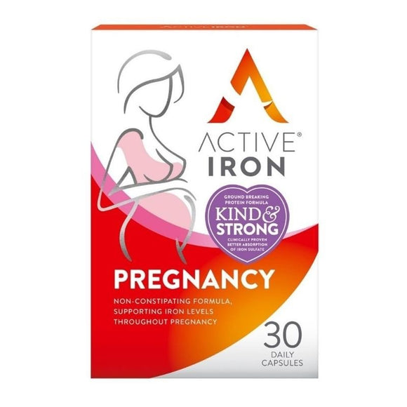 Active Iron Pregnancy Capsules 30 Pack - O'Sullivans Pharmacy - Vitamins -