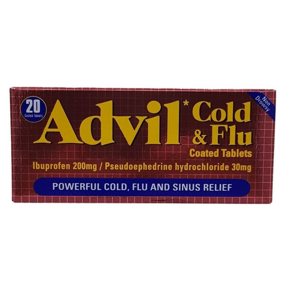 Advil Cold & Flu Tablets 20 Pack - O'Sullivans Pharmacy - Medicines & Health -