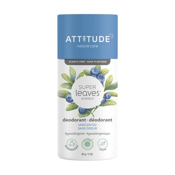 Attitude Super Leaves Deodorant Unscented - O'Sullivans Pharmacy - Toiletries - 626232419900
